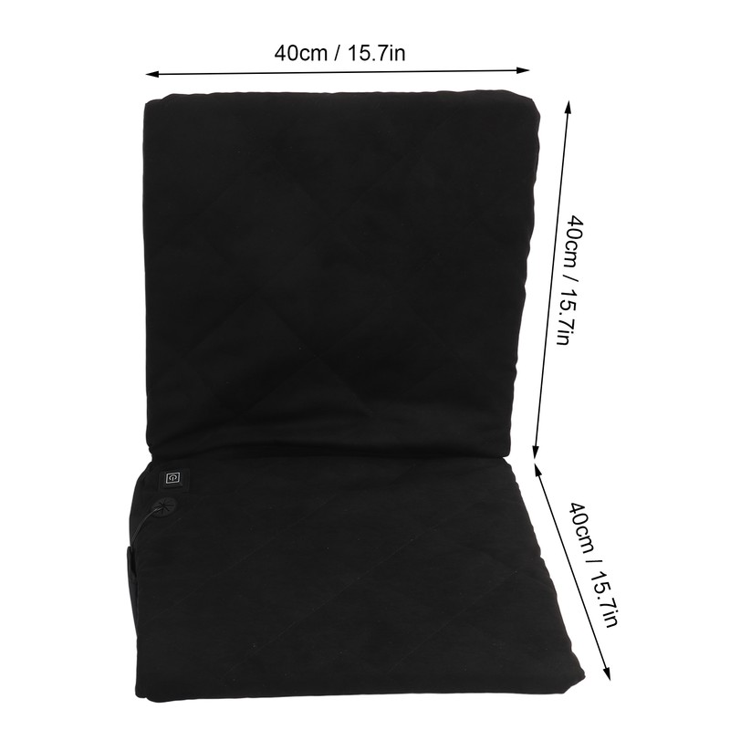 Heated Cushion Portable Folding Heated Chair Cushion 3 Modes Adjustable
