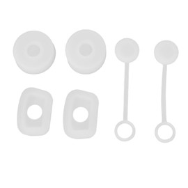 Juego de Tapones de Silicona a Prueba de Derrames para Taza con Popote, 6 Piezas Antifugas Universal para Vasos de 30/40 Oz, Accesorios Reutilizables para Viaje, Transparente