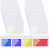 30 Pack Self-Adhesive Index Card Pockets with Top Open for