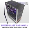 KEDIERS PC CASE ATX 3 Case Fans Pre-Installed, Mid Tower