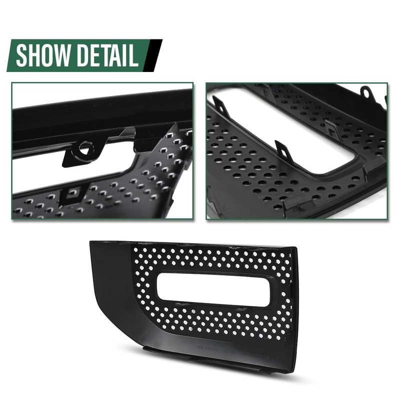 LQI Front Fog Light Cover Lamp Bezel Left and Right