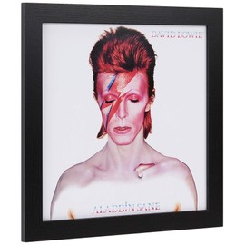 David Bowie ACPPR48156 Aladdin Sane 12" Album Cover Framed Print, Wood, Multi-Colour, 32 x 32 x 1.5 cm