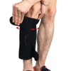 Velcro 1-Piece Calf Support Sleeve Black/FREE
