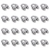 20Pcs Stainless Steel Wire Rope Clamp Hardware Rigging Cable Clip