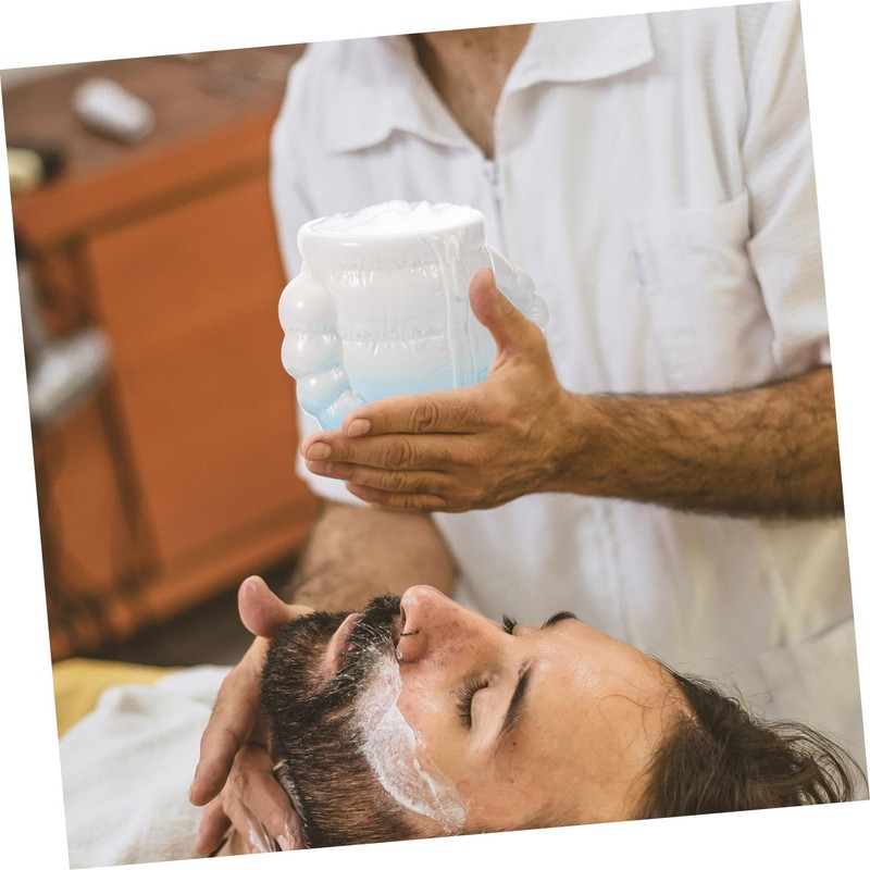 SAFIGLE Men Ceramic Shaving Bowl Quick Foaming Shave Cup for