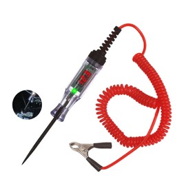 Phyxiul Car Circuit Voltage Tester, Digital Electrical Tester, Digital LED Circuit Tester, Voltage Display Included, Confirmation of Electricity, Pen Type Cord, Route Detection, Polarity, Performance