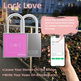 Battery Free Smart Padlock,Keyless Smart Lock, Electronic Lock,Smart Outdoor Lock, gate Lock,Fence Lock,SS304 Solid Steel Lock,Waterproof Outdoor Lock,Smart Lock for Bicycle，NFC Smart Lock