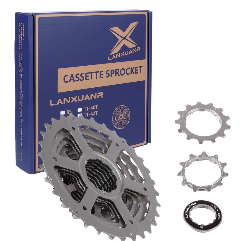 LANXUANR 10-Speed Mountain Bike Cassette Suitable for MTB Bikes, Road
