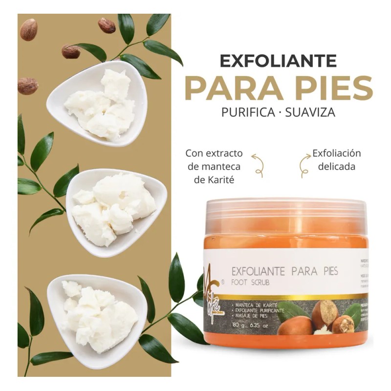Mc Life Gel Exfoliante para Pies con Karité Suaviza y