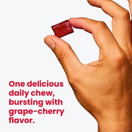 humann SuperBeets CardiO2 Energy Chews - Cellular Energy Support, Heart Health & Circulation, Grape Cherry Flavor, 30 Count