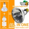 LUCKY HERP 100 Watt UVA+UVB Full Spectrum Vapor Heat Lamp