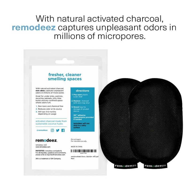 Refills for remodeez Litter Deodorizers and Odor Eliminator, Activated Charcoal,