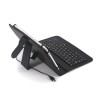 Universal Wired Type-C Slim BLACK Lightweight Stand Cover Keyboard Case