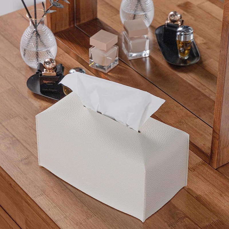 Purchase Rectangular Tissue Box Cover, Pu Leather Rectangle Tissue Box