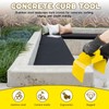 Eastrpupira Garden Edging Curb Trowel Concrete Tool, Concrete Curbing Trowel,