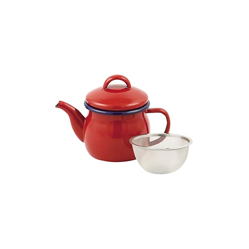 Pearl Metal HB-4411 Teapot, Red, 20.9 fl oz (580 ml),