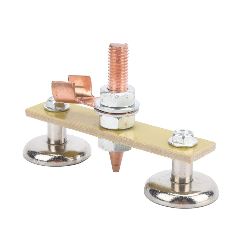 Welding Magnet Head Iron Insulation Board Double Ground Connector Spotter