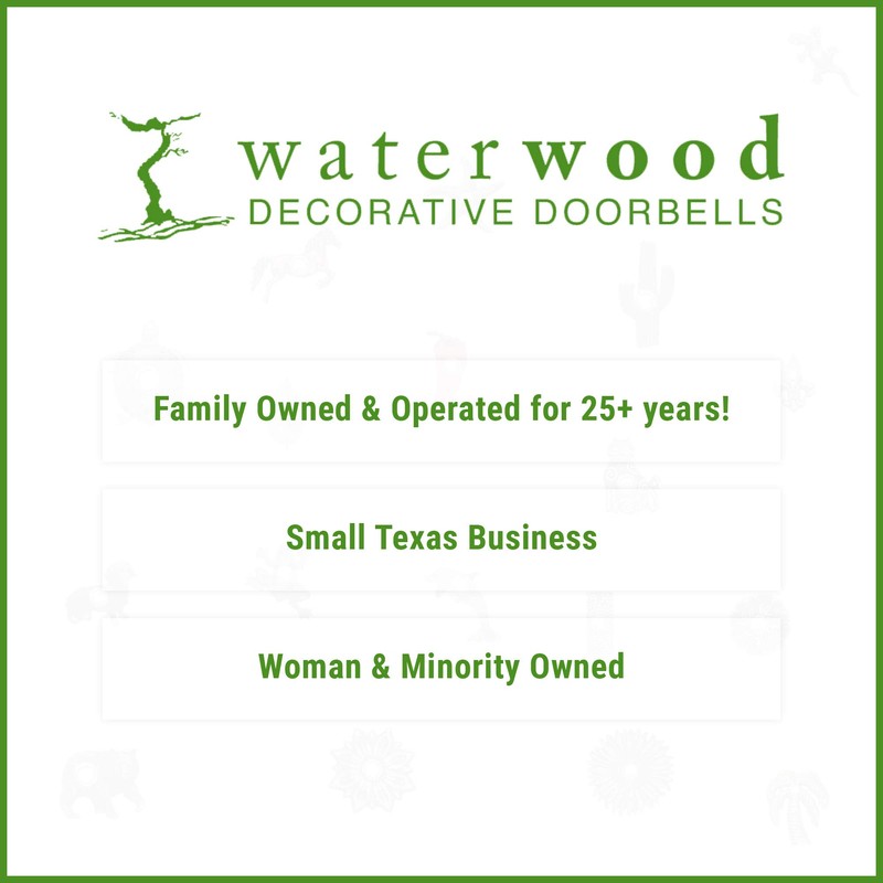 Waterwood Hand Painted Dolphin Doorbell - Wired & Illuminated Push