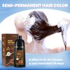 KAISASA Hair Dye Shampoo for Grey Hair Immediately (Chestnut Brown)