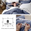 Bedsure Bedsure Slate Blue Duvet Cover King Size - 3