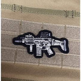 Operator Rifle Patch Gun Carbine AR Army Weapon COD Tactical Morale Patch Hook
