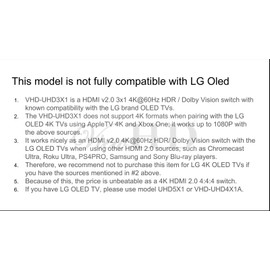 ViewHD UHD HDMI v2.0 3x1 (Three Input to One Output) Powered Switch with Remote Control Support 4K@60Hz | HDR & HDCP 2.2 | VHD-UHD3X1