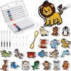 Crtin 40 Set 3D Art Craft Kits DlY Animals Foam