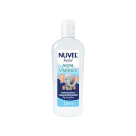 Nuvel Aceite para Bebé Humectante, Fórmula Hipoalergénica, 250 ml, Hidrata y Suaviza la Piel de tu Bebé