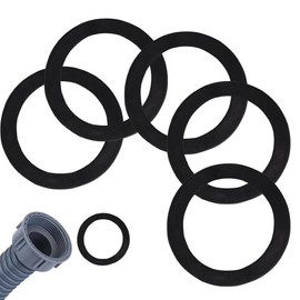EORPAVU Siphons 5 Pieces Rubber 45mm Gasket Seal Odor Trap Seal Kit Downpipe Fitting Gasket (Black)