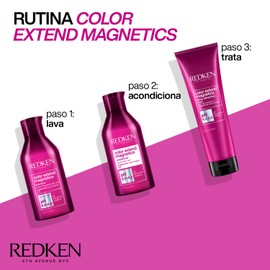 Redken Color Extend Magnetics Conditioner | For Color Treated Hair | Protects Color & Adds Shine | With Amino Acid | Sulfate-Free | 10.1 Fl Oz (Pack of 1)