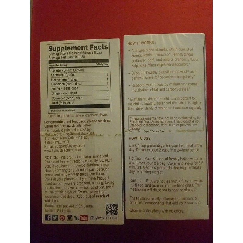 HYLEYS 2 PACK HYLEYS COLON CLEANS CRANBERRY FLAVOR RELIEVES OCASIONAL