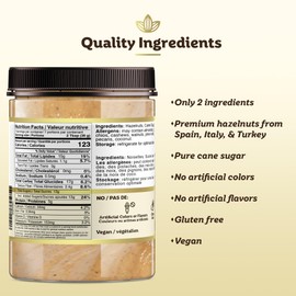 Cocoläat European Style Hazelnut Praline Paste | For Topping, Flavoring, & Pastry Filling | Premium European Hazelnuts | 10 oz/284 g Resealable Jar