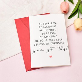 You Got This Motivational Card for Women Men Encouragement Greeting Card for Best Friend Cheer Up Gifts for Daughter Sister Inspirational Gifts for Boys Girls