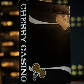 SOLOMAGIA Cherry Casino (Monte Carlo Black and Gold) Playing Cards by Pure Imagination Projects