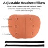 2 Pcs Car Headrest Neck Pillow for Driving,Universal Premium Suede