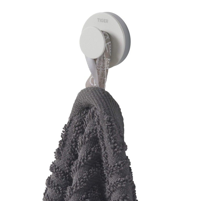 Tiger Urban, Towel hook small, White, 18x35x35mm