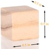 Wooden Cubes, 1/2 inch Natural Wood Blocks, 300PCS Unfinished Small
