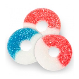 Beulah's Patriotic Gummy Rings, 9 Pounds, 540 Pieces of Candy