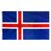 DANF Iceland Flag 3x5 Foot Polyester Icelandic National Flags Polyester