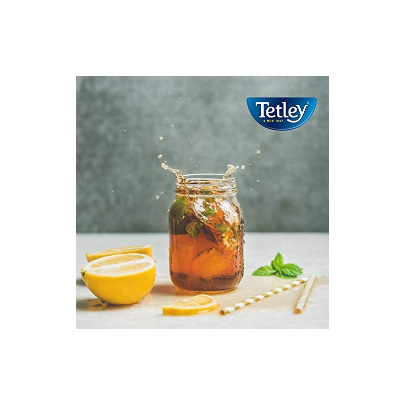 Tetley Black Tea, Iced Tea Blend, Family Size, 24 Round