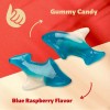 iLike! Blue Baby Sharks Gummy Candy in Blue Raspberry Flavor,