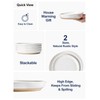 LE TAUCI Dinner Plates Set of 4, 10 Inch Ceramic