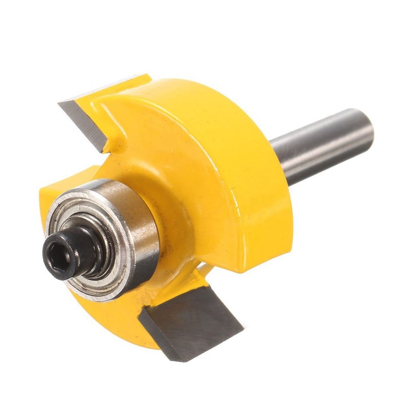 Yakamoz 1/4 Inch Shank Rabbet Router Bit with 6 Bearings