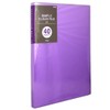 Plus Clear File, Simple Clear File, A4, 40 Pockets, Purple,
