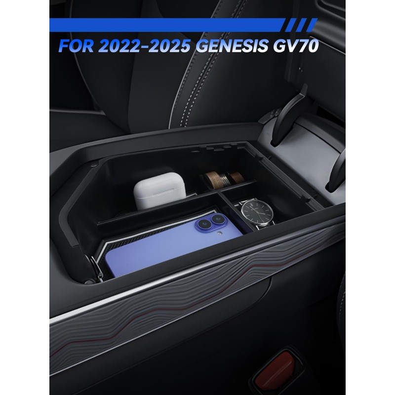 LANTU for Genesis GV70 Center Console Organizer Genesis GV70 2022-2025