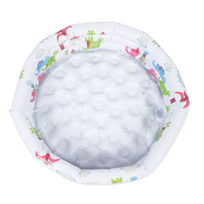 Inflatable Kiddie Pool PVC 31.5 Inch Cartoon Dinosaur Round Outdoor