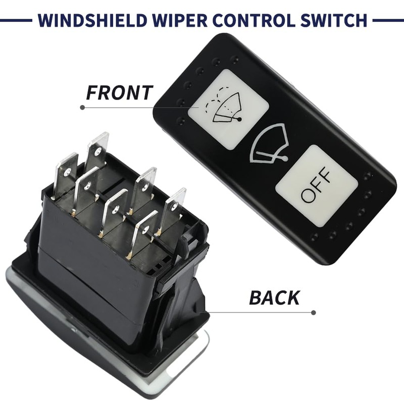 Windshield Wiper Control Switch Compatible with Can-Am Defender HD10 HD8