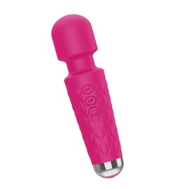 Electric Handhold Massager Muscle Relaxer for Nack, Back - Portable, Rechargeable and Waterproof Design，Rose…