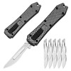 Caressolove Switch Blades Utility Knife, Automatic Knife Push Button, Retractable