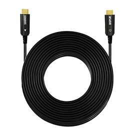 Cable HDMI de fibra óptica de 99 pies/30 m HDMI sobre fibra 4K@60Hz, 4:4:4/4:2:2/4:2:0, HDR, Dolby Vision, HDCP2.2, ARC, 3D, 18.2Gbps, adecuado para A